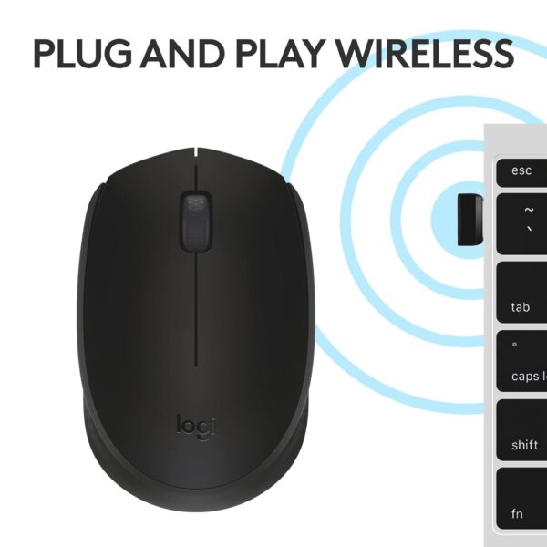 Logitech B170 Wireless Mouse – Reliable Performance with 2.4 GHz Connectivity!