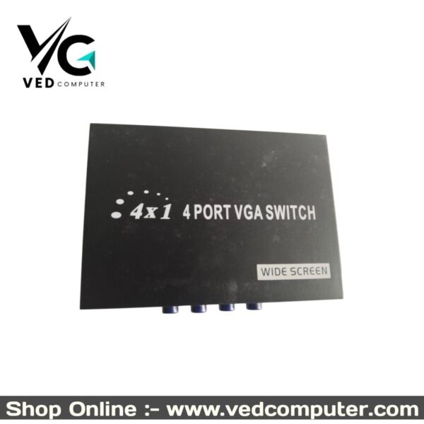 4-Port VGA Switch | High-Resolution 1920x1440 | 1-Year Warranty - Image 4