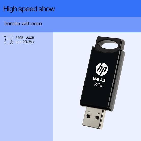 HP 32GB USB Flash Drive - High-Speed USB 3.2