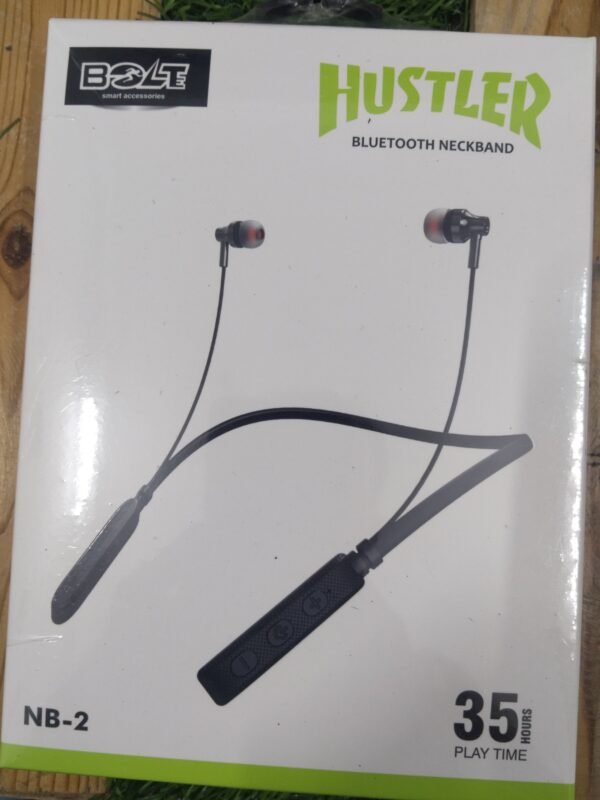 Bolte Hustler NB-2 Bluetooth Neckband – 35 H Playtime | V5.2 | Fast Charge