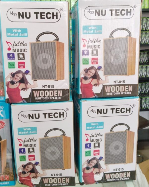 Myy NU TECH NT-015 Wooden Bluetooth Speaker